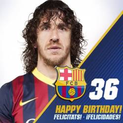 Happy birthday, Puyol!