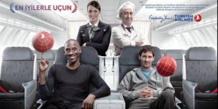 Месси и Дрогба в рекламе Turkish Airlines. ВИДЕО